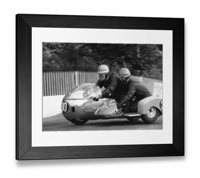 Framed Print : Stan Rycroft & H Begginen (BMW) 1968 500 Sidecar TT Framed Print : Stan Rycroft & H Begginen (BMW) 1968 500 Sidecar TT