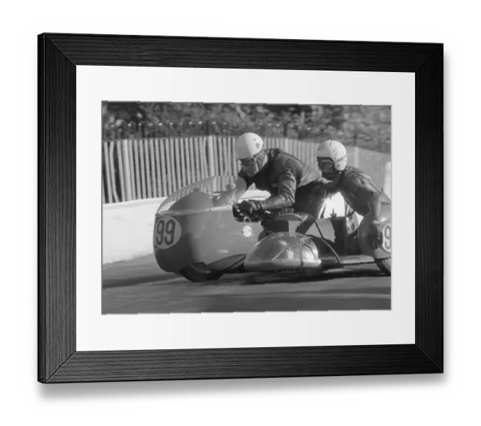 Framed Print : Roger Dutton & Tony Hickford (BSA) 1968 750 Sidecar TT Framed Print : Roger Dutton & Tony Hickford (BSA) 1968 750 Sidecar TT