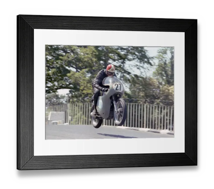 Framed Print : Alan Hunter (AJS) 1965 Junior TT Framed Print : Alan Hunter (AJS) 1965 Junior TT