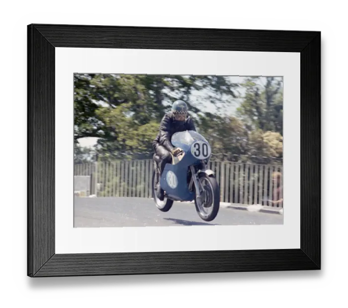 Framed Print : Jack Findlay (AJS) 1965 Junior TT Framed Print : Jack Findlay (AJS) 1965 Junior TT