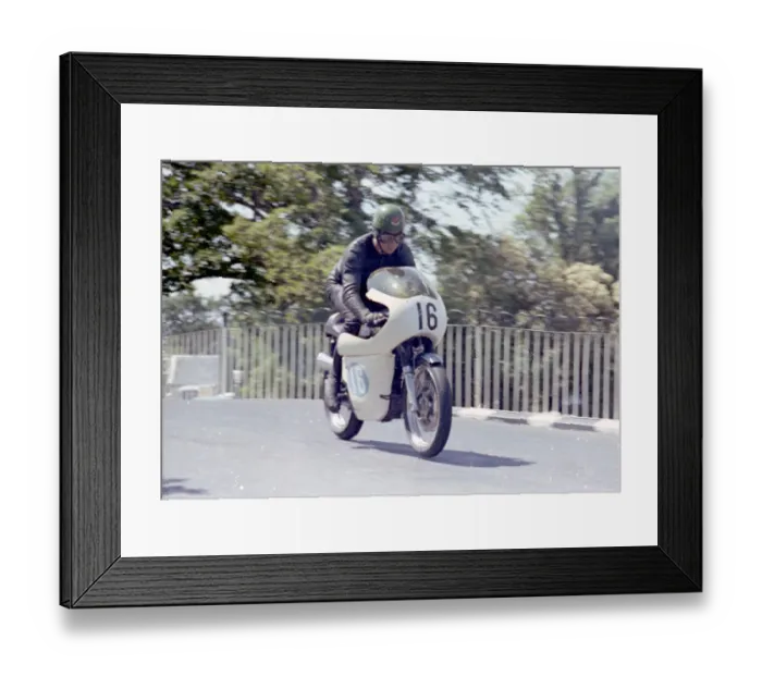 Framed Print : Fred Stevens (AJS) 1965 Junior TT Framed Print : Fred Stevens (AJS) 1965 Junior TT