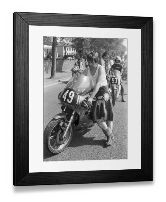 Framed Print : Mose Hutchinson 1986 Formula Two TT Framed Print : Mose Hutchinson 1986 Formula Two TT