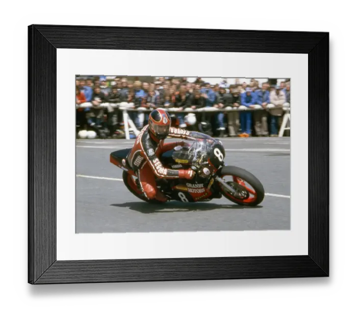 Framed Print : John Weeden (Yamaha) 1986 Formula Two TT Framed Print : John Weeden (Yamaha) 1986 Formula Two TT