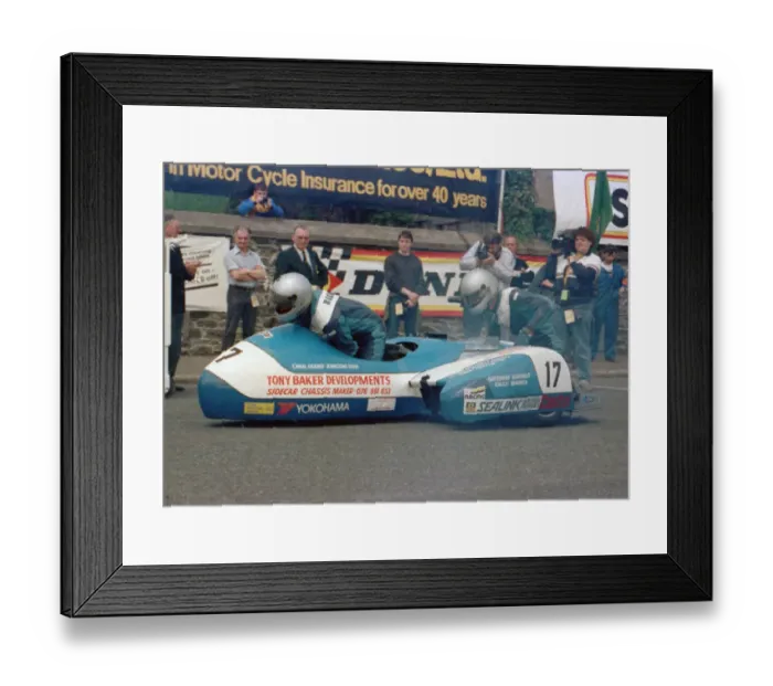Framed Print : Tony Baker & Peter Harper (Yamaha) 1986 Sidecar TT Framed Print : Tony Baker & Peter Harper (Yamaha) 1986 Sidecar TT