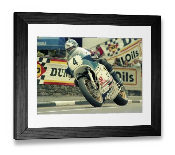 Framed Print : Andy McGladdery (Suzuki) 1986 Formula One TT Framed Print : Andy McGladdery (Suzuki) 1986 Formula One TT
