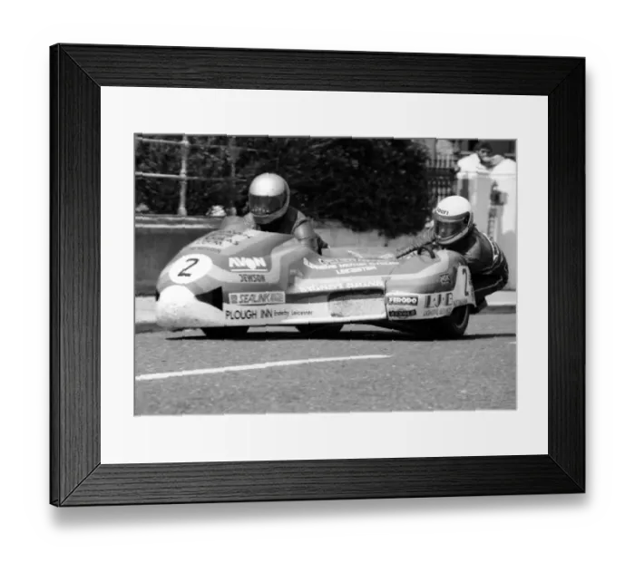Framed Print : Dave Hallam & John Gibbard (Windle Yamaha) 1986 Sidecar TT Framed Print : Dave Hallam & John Gibbard (Windle Yamaha) 1986 Sidecar TT