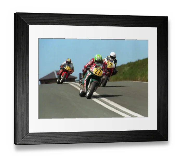 Framed Print : Richard Britton (Schimmel Honda) and Blair Degerholm and Bruce Anstey (Yamaha) 1998 Senior TT Framed Print : Richard Britton (Schimmel Honda) and Blair Degerholm and Bruce Anstey (Yamaha) 1998 Senior TT