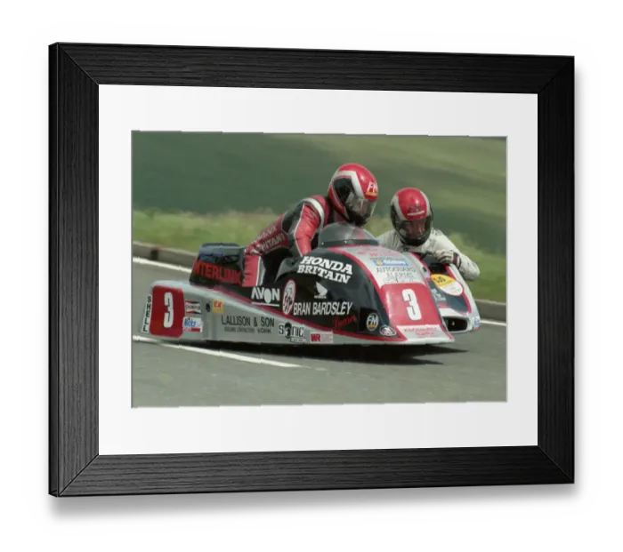 Framed Print : Mick Boddice & Dave Wells (Ireson Honda) 1990 Sidecar TT Framed Print : Mick Boddice & Dave Wells (Ireson Honda) 1990 Sidecar TT