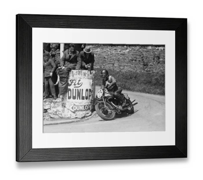 Framed Print : Joe Craig (Norton) 1927 Senior TT