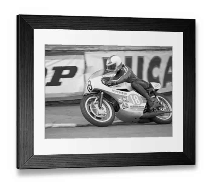 Framed Print : Werner Pfirter (Yamaha) 1972 Junior TT Framed Print : Werner Pfirter (Yamaha) 1972 Junior TT