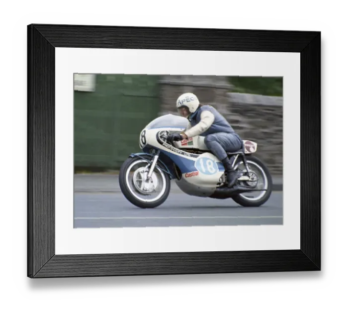 Framed Print : Rex Wainwright (Yamaha) 1972 Junior Manx Grand Prix Framed Print : Rex Wainwright (Yamaha) 1972 Junior Manx Grand Prix
