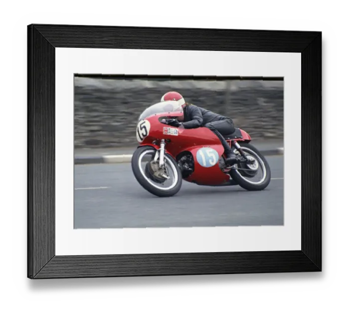 Framed Print : Ken Huggett (Lawton Aermacchi) 1972 Junior Manx Grand Prix Framed Print : Ken Huggett (Lawton Aermacchi) 1972 Junior Manx Grand Prix