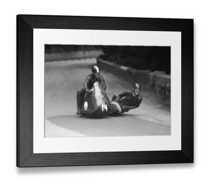 Framed Print : Brian Green & Danny Fynn (Norton) 1960 Sidecar TT Framed Print : Brian Green & Danny Fynn (Norton) 1960 Sidecar TT