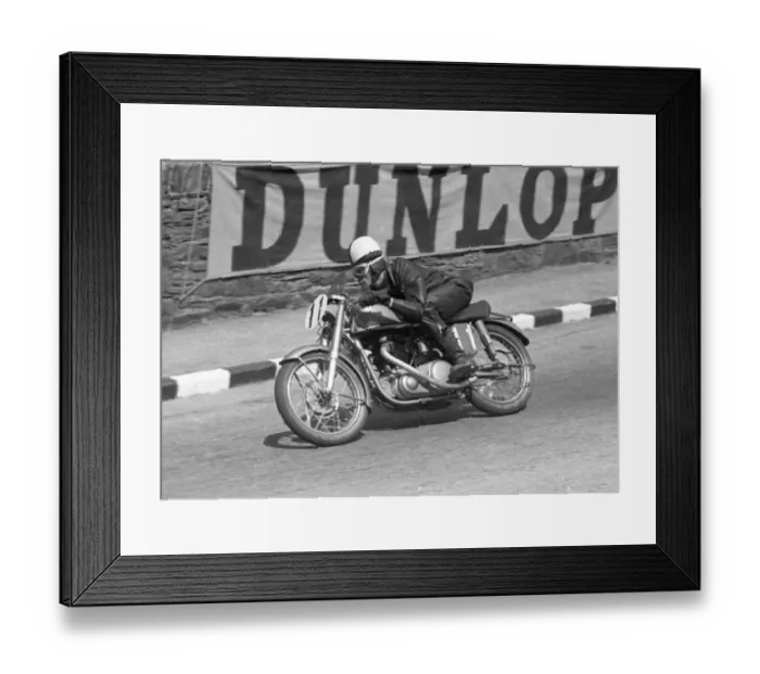 Framed Print : T F Watson (Norton) 1954 Senior Clubman TT