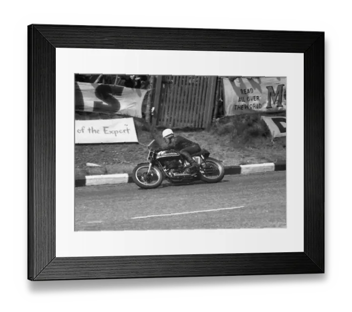 Framed Print : Mike O Rourke (Norton) 1956 Senior TT
