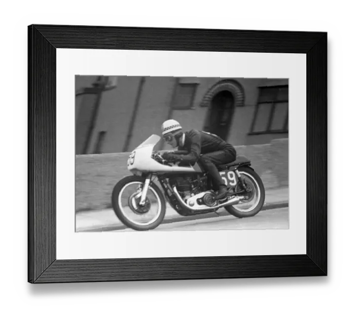 Framed Print : Len Rutherford (Matchless) 1958 Senior TT Framed Print : Len Rutherford (Matchless) 1958 Senior TT