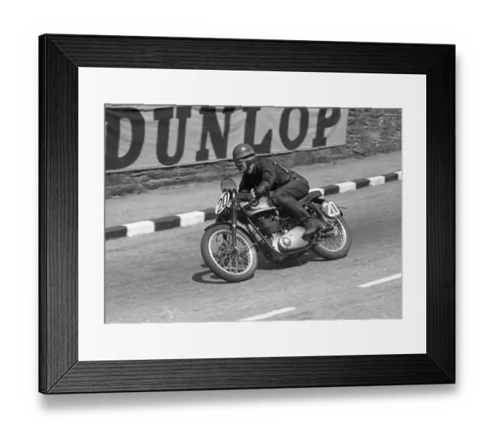 Framed Print : Gerry Turner (BSA) 1954 Senior Clubman TT Framed Print : Gerry Turner (BSA) 1954 Senior Clubman TT