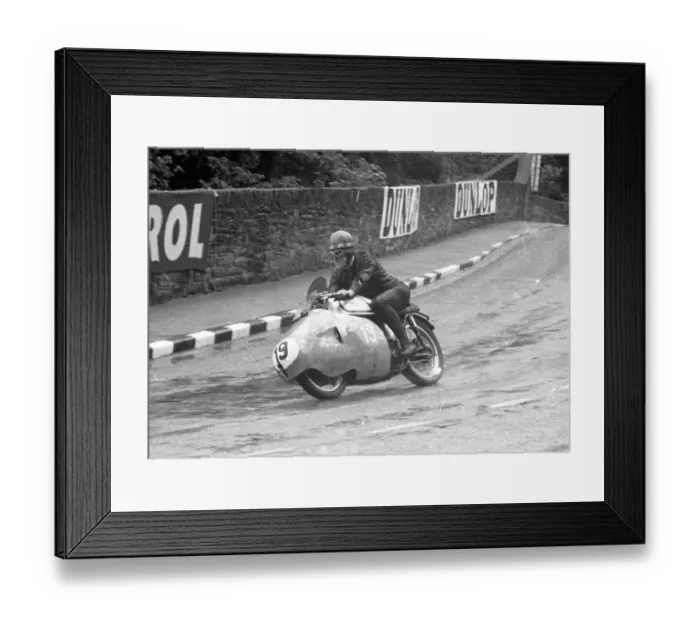 Framed Print : Terry Shepherd (Norton) 1956 Junior TT Framed Print : Terry Shepherd (Norton) 1956 Junior TT