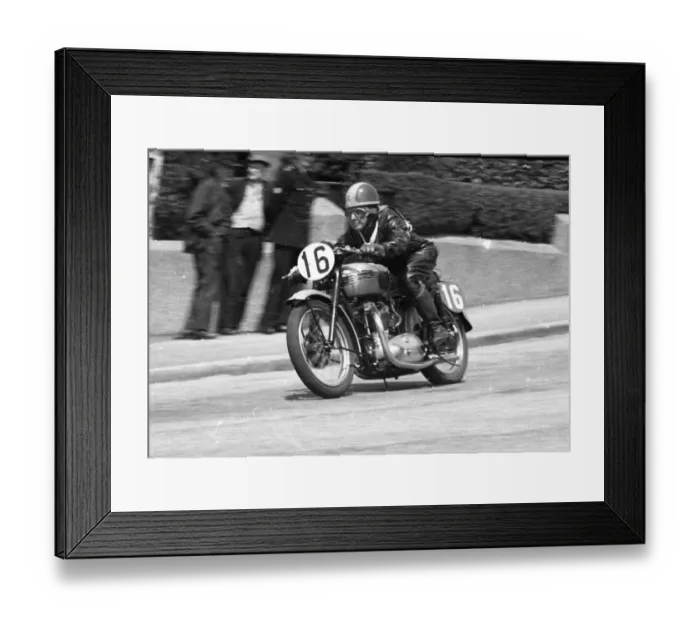Framed Print : Andrew Johnstone (Triumph) 1954 Senior Clubman TT Framed Print : Andrew Johnstone (Triumph) 1954 Senior Clubman TT