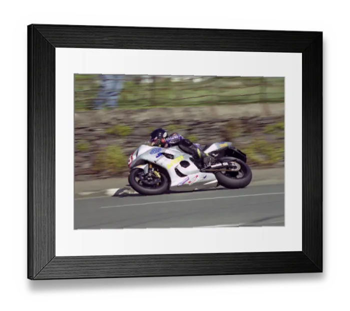 Framed Print : Bruce Anstey (Suzuki) 2003 Production 1000 TT