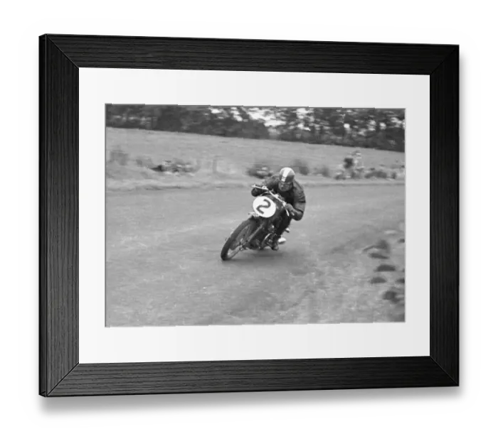 Framed Print : Bruno Bertacchini (Guzzi) 1949 Senior Ulster Grand Prix Framed Print : Bruno Bertacchini (Guzzi) 1949 Senior Ulster Grand Prix