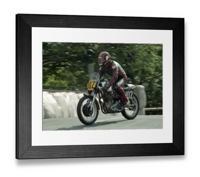 Framed Print : Stuart Robinson (BSA) 1996 Senior Classic Manx Grand Prix Framed Print : Stuart Robinson (BSA) 1996 Senior Classic Manx Grand Prix