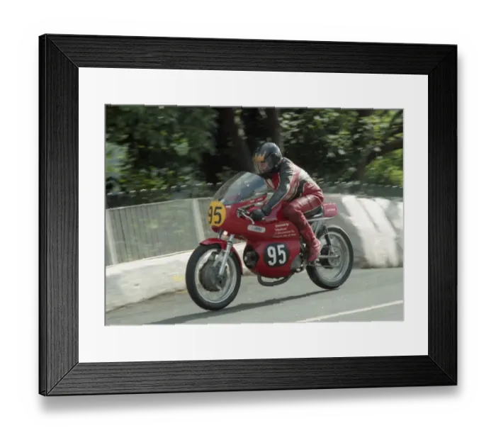 Framed Print : Ray King (Aermacchi) 1996 Senior Classic Manx Grand Prix