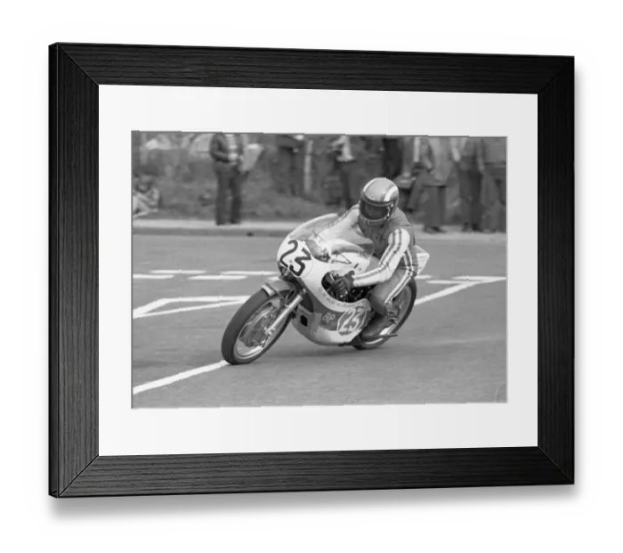 Framed Print : Jim Scott (Yamaha) 1975 Jurby Road Framed Print : Jim Scott (Yamaha) 1975 Jurby Road