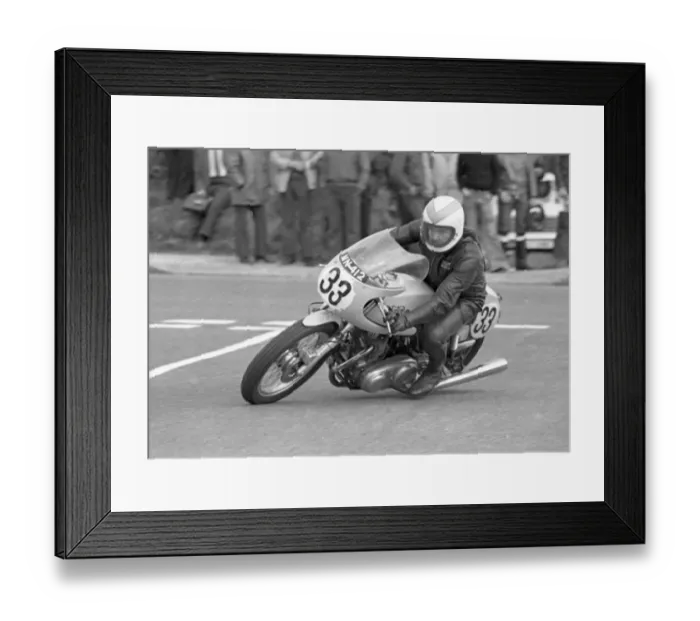 Framed Print : Geoff Kelly (Norton) 1975 Jurby Road Framed Print : Geoff Kelly (Norton) 1975 Jurby Road
