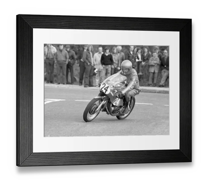 Framed Print : Ronnie Hewitt (Honda) 1975 Jurby Road Framed Print : Ronnie Hewitt (Honda) 1975 Jurby Road