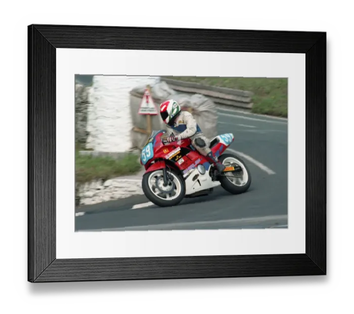Framed Print : Alan Bennie (Honda) 1996 Junior Manx Grand Prix Framed Print : Alan Bennie (Honda) 1996 Junior Manx Grand Prix