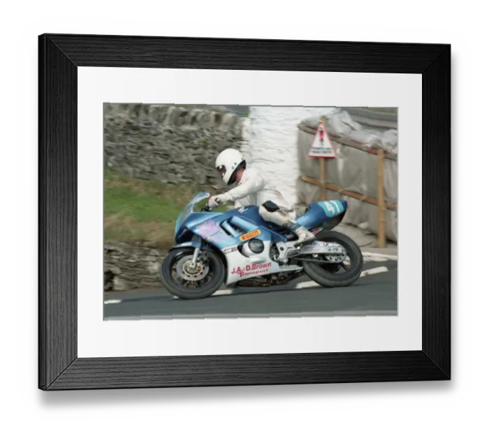 Framed Print : Geoff Webster (GLSM Honda) 1996 Junior Manx Grand Prix Framed Print : Geoff Webster (GLSM Honda) 1996 Junior Manx Grand Prix