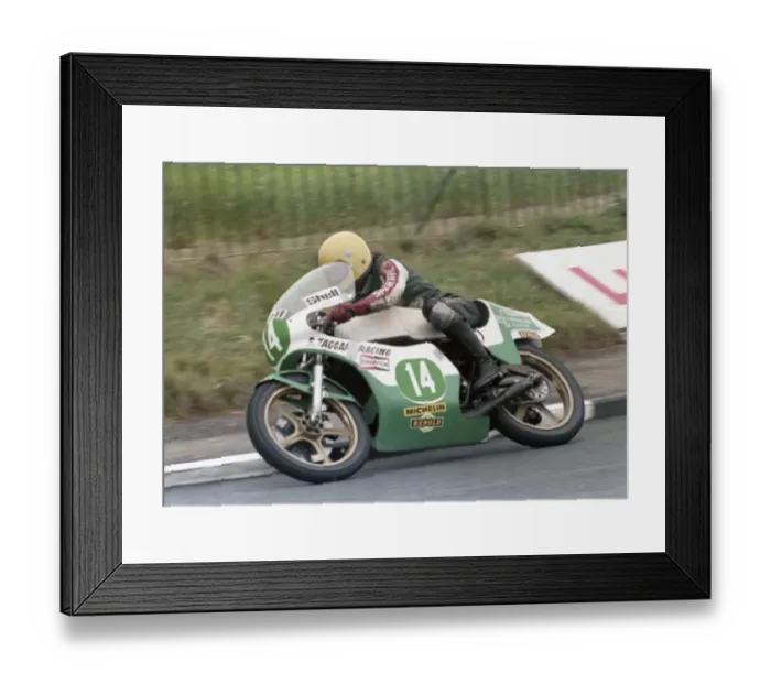 Framed Print : Joey Dunlop (Yamaha) 1978 Junior TT