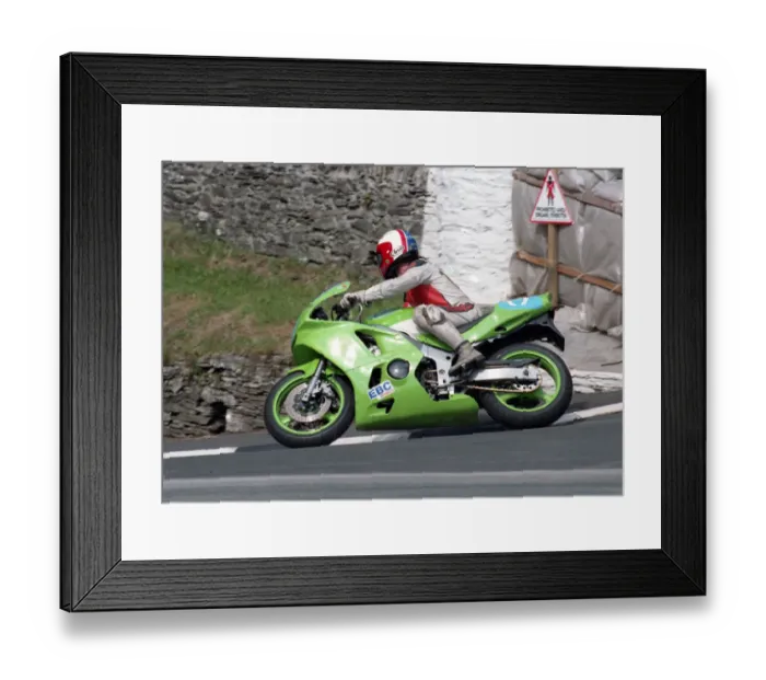 Framed Print : Norman Kneen (Kneenja Kawasaki) 1996 Junior Manx Grand Prix Framed Print : Norman Kneen (Kneenja Kawasaki) 1996 Junior Manx Grand Prix
