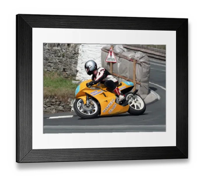 Framed Print : Mick Robinson (Honda) 1996 Junior Manx Grand Prix Framed Print : Mick Robinson (Honda) 1996 Junior Manx Grand Prix
