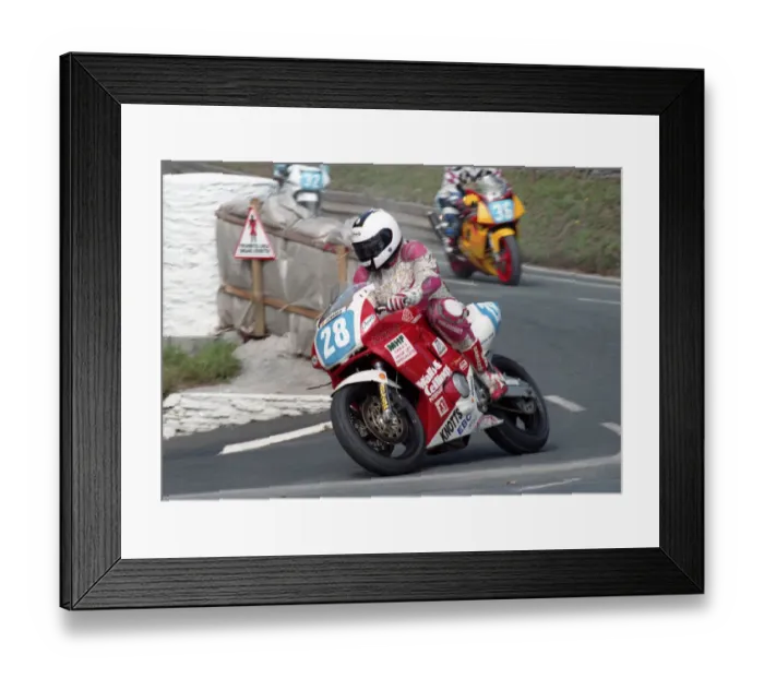 Framed Print : Peter Barnett (Honda) 1996 Junior Manx Grand Prix Framed Print : Peter Barnett (Honda) 1996 Junior Manx Grand Prix