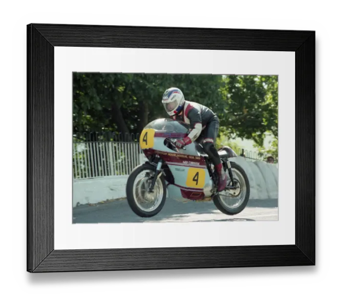 Framed Print : Wattie Brown (BSA) 1991 Senior Classic Manx Grand Prix Framed Print : Wattie Brown (BSA) 1991 Senior Classic Manx Grand Prix
