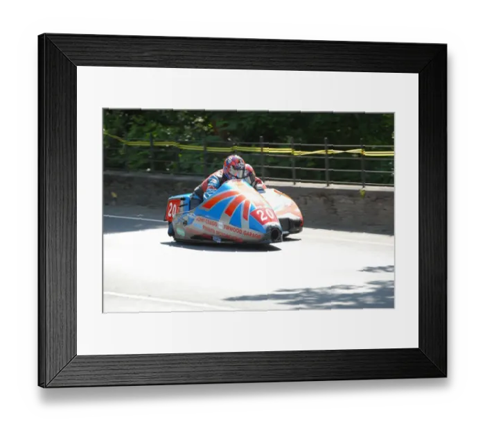 Framed Print : Tony Baker & Fiona Baker-Millingan (Baker Suzuki) 2008 Sidecar TT Framed Print : Tony Baker & Fiona Baker-Millingan (Baker Suzuki) 2008 Sidecar TT