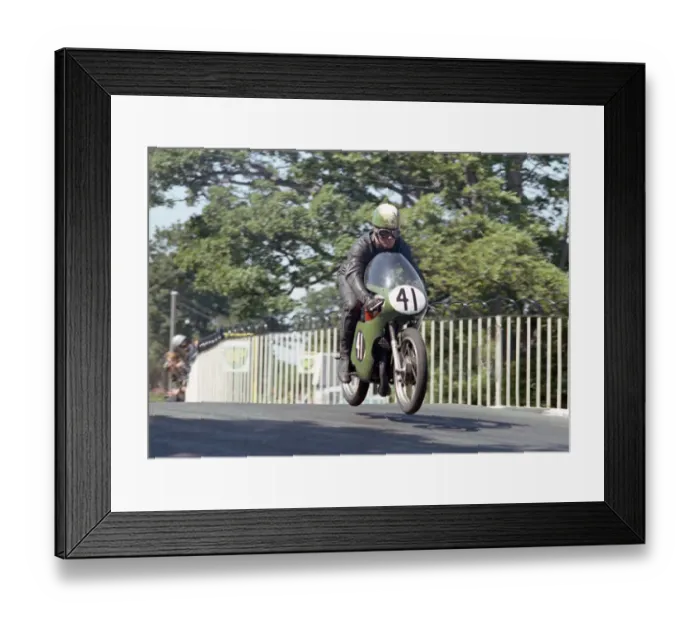 Framed Print : Les Allen (Bultaco) 1965 Ultra Lightweight TT Framed Print : Les Allen (Bultaco) 1965 Ultra Lightweight TT