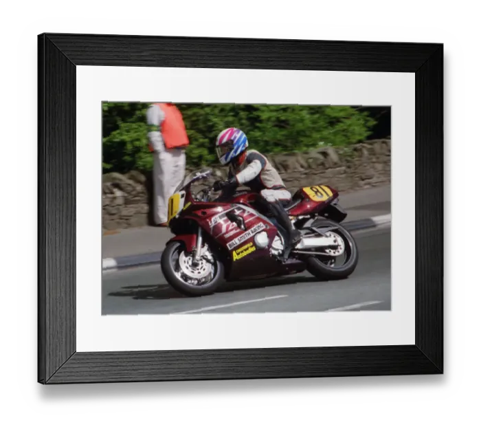 Framed Print : Terrence Fitzgerald (Yamaha) 1995 Junior TT Framed Print : Terrence Fitzgerald (Yamaha) 1995 Junior TT
