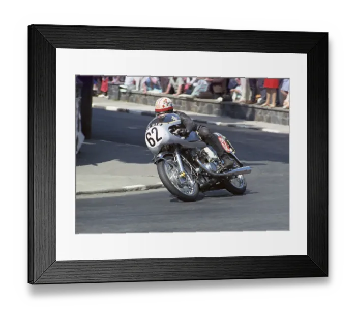Framed Print : Stephen Woods (Honda) 1969 Production TT Framed Print : Stephen Woods (Honda) 1969 Production TT