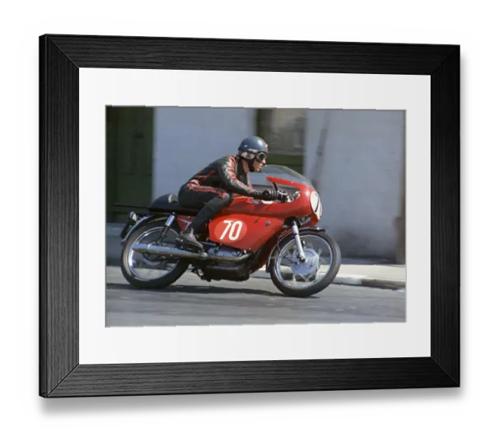 Framed Print : Chas Mortimer (Ducati) 1969 Production TT Framed Print : Chas Mortimer (Ducati) 1969 Production TT