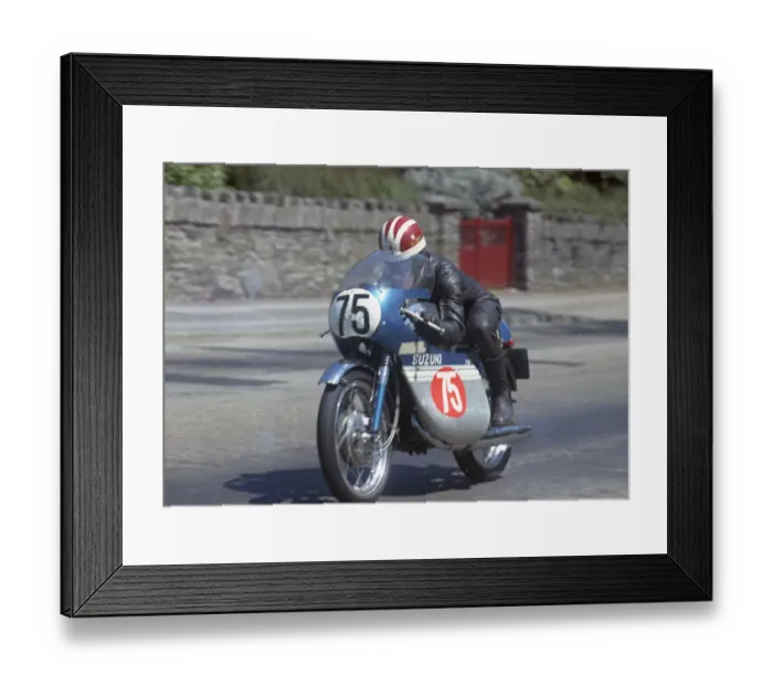 Framed Print : Frank Whiteway (Crooks Suzuki) 1969 Production TT Framed Print : Frank Whiteway (Crooks Suzuki) 1969 Production TT