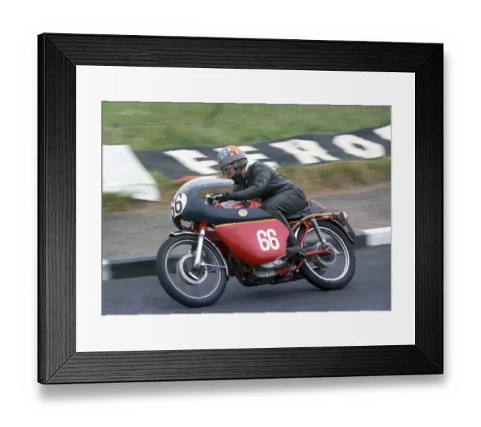 Framed Print : Clive Thompsett (Ducati) 1968 Production TT Framed Print : Clive Thompsett (Ducati) 1968 Production TT
