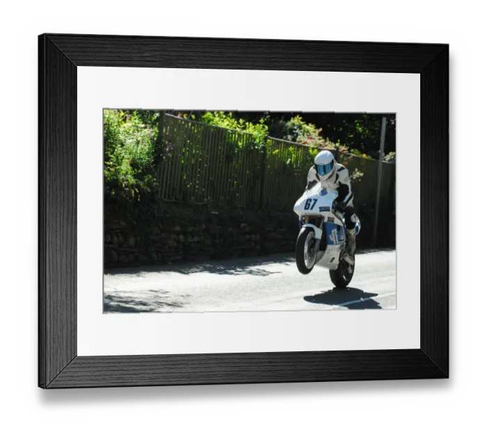 Framed Print : James Caswell-Cox (Kawasaki) 2016 Superbike Classic TT