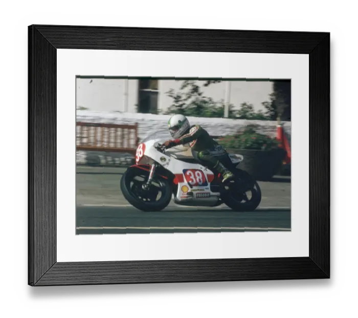 Framed Print : Gene McDonnell (Yamaha) 1983 Newcomers Manx Grand Prix Framed Print : Gene McDonnell (Yamaha) 1983 Newcomers Manx Grand Prix