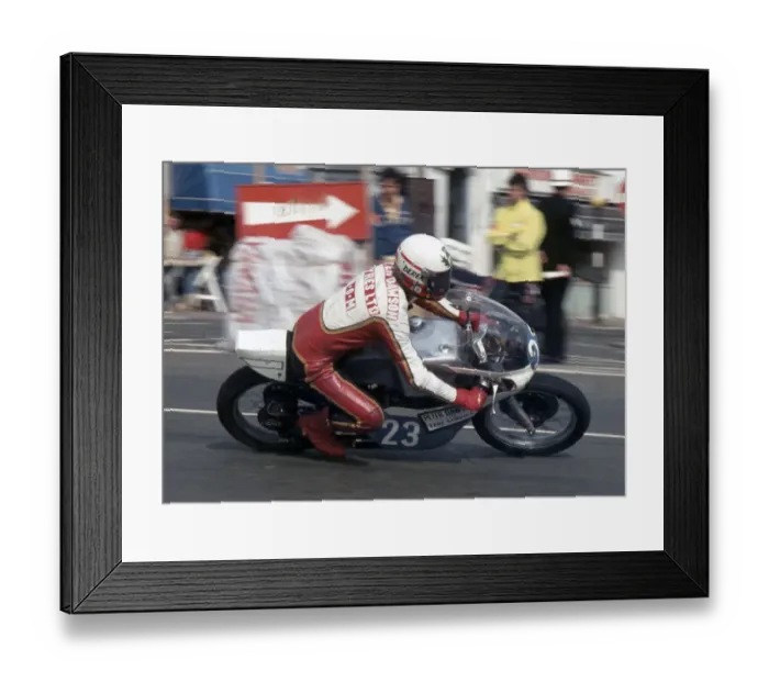 Framed Print : Derek Allan (Yamaha) 1983 Junior Manx Grand Prix Framed Print : Derek Allan (Yamaha) 1983 Junior Manx Grand Prix