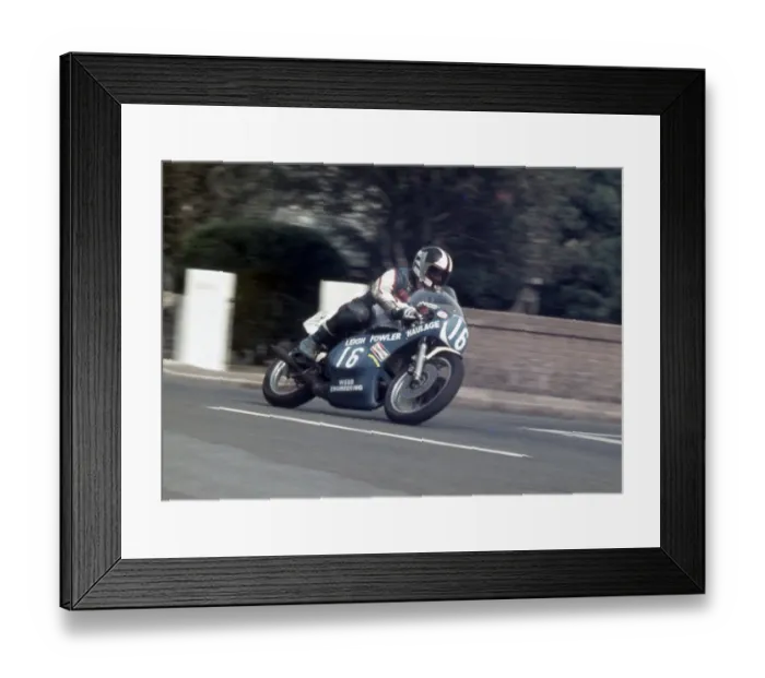 Framed Print : Neil Fowler (Yamaha) 1983 Junior Manx Grand Prix Framed Print : Neil Fowler (Yamaha) 1983 Junior Manx Grand Prix