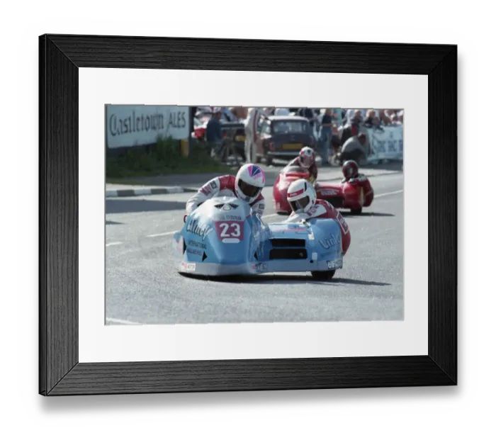Framed Print : Alan Warner & Steven Mace (Linley) 1993 Sidecar TT Framed Print : Alan Warner & Steven Mace (Linley) 1993 Sidecar TT
