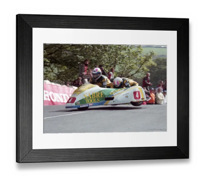 Framed Print : Dave Saville & Nick Roche (Sabre) 1993 Sidecar TT Framed Print : Dave Saville & Nick Roche (Sabre) 1993 Sidecar TT